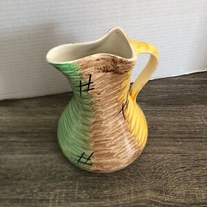 Vtg 1930s Myott Sons and Co Ceramic Pitcher